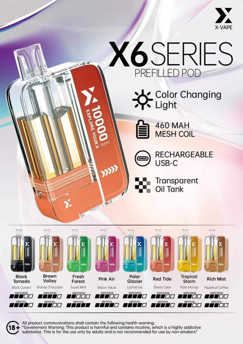 X-VAPE X6 mcw international trading corp X-VAPE X6 mcw international trading corp