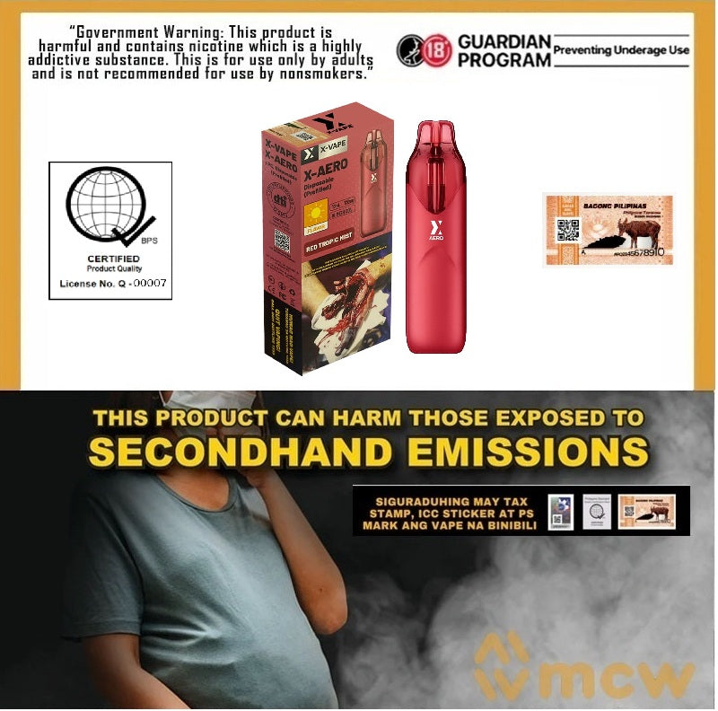 X-VAPE AERO – mcw international trading corp
