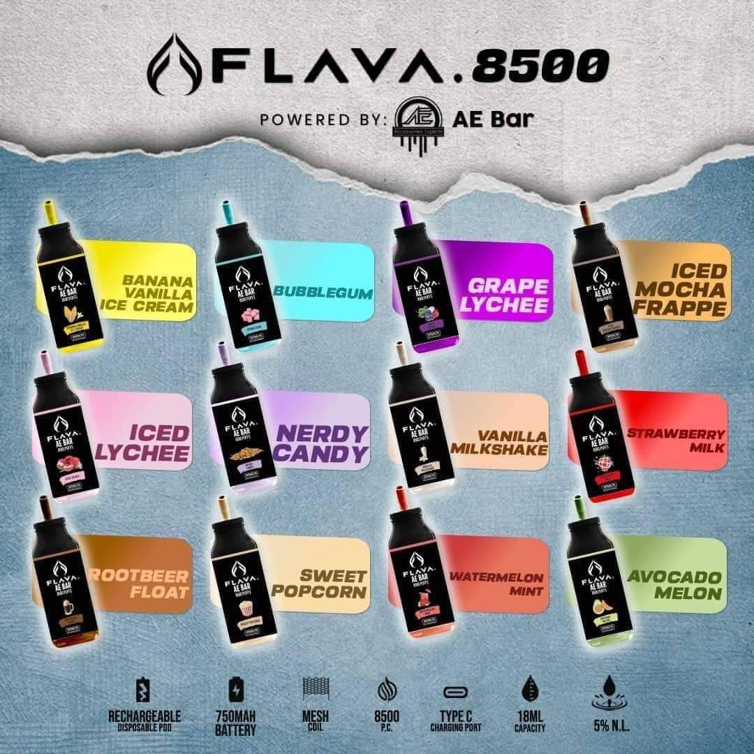 FLAVA AE BAR 8500 9000 PUFFS Mcw International Trading Corp flava-ae-bar-8500-9000-puffs-mcw-international-trading-corp