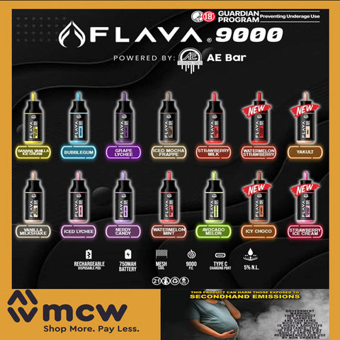 FLAVA AE BAR 8500/9000 PUFFS