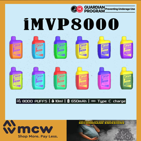 IMVP artery 8000 puffs