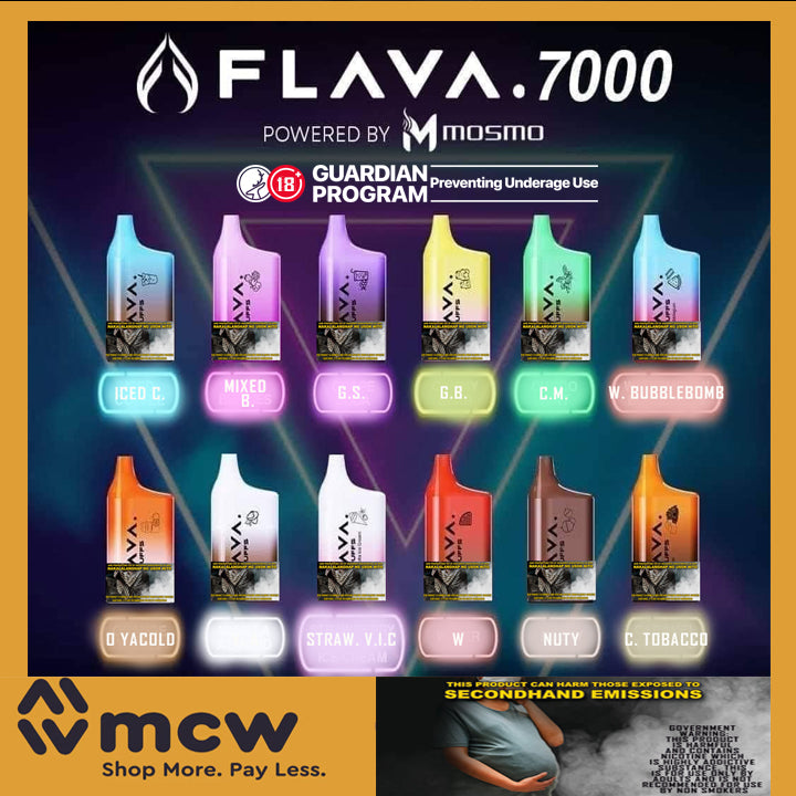 FLAVA MOSMO 7000 puffs – mcw international trading corp