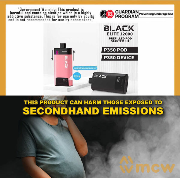 BLACK ELITE V2 12K PUFFS mcw international trading corp BLACK ELITE V2 12K PUFFS mcw international trading corp