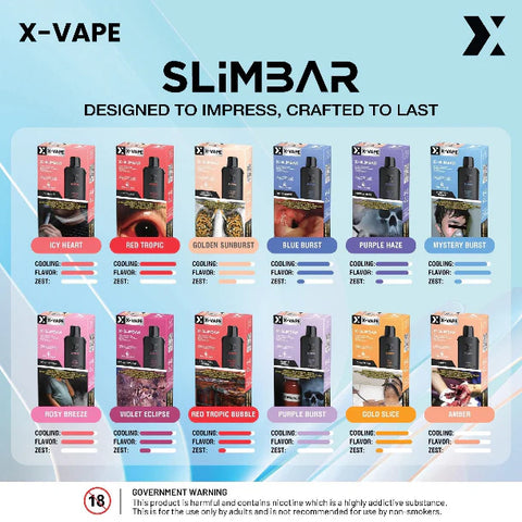 XVAPE X-SLIM BAR mcw international trading corp XVAPE X-SLIM BAR mcw international trading corp