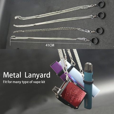 RELX / Snowplus / Vape pod metal lanyard with silicone ring mcw international trading corp RELX / Snowplus / Vape pod metal lanyard with silicone ring mcw international trading corp