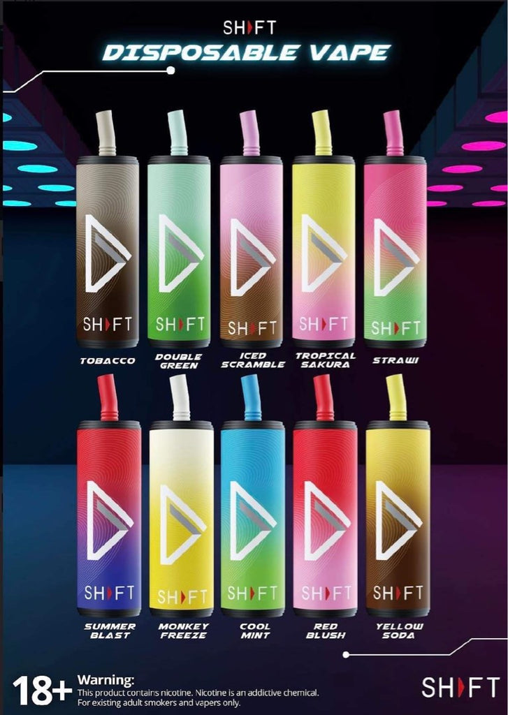 SHFT DISPOSABLE 8000 PUFFS mcw international trading corp